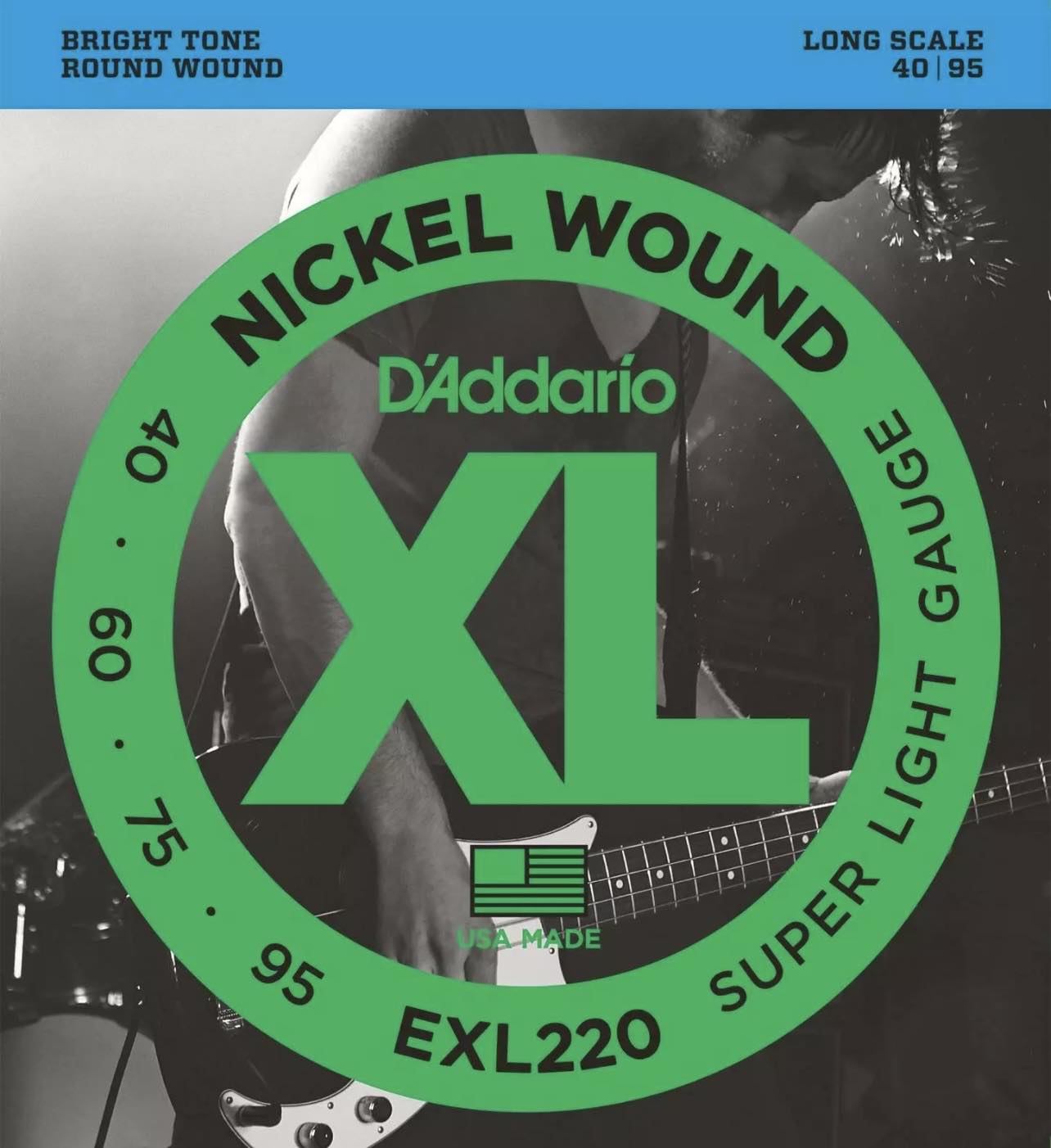 D'Addario EXL220 NICKEL WOUND Bass Guitar Strings