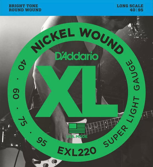 D'Addario EXL220 NICKEL WOUND Bass Guitar Strings