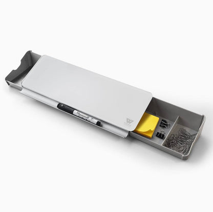 WIZJAM Desktop Glass Whiteboard W/Marker+Eraser