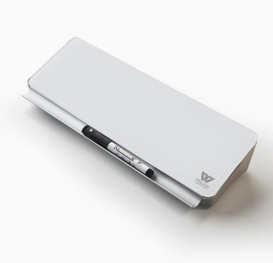 WIZJAM Desktop Glass Whiteboard W/Marker+Eraser