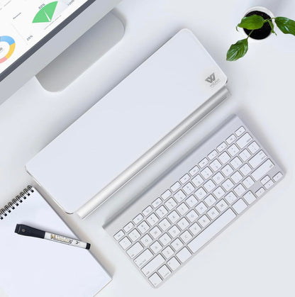 WIZJAM Desktop Glass Whiteboard W/Marker+Eraser