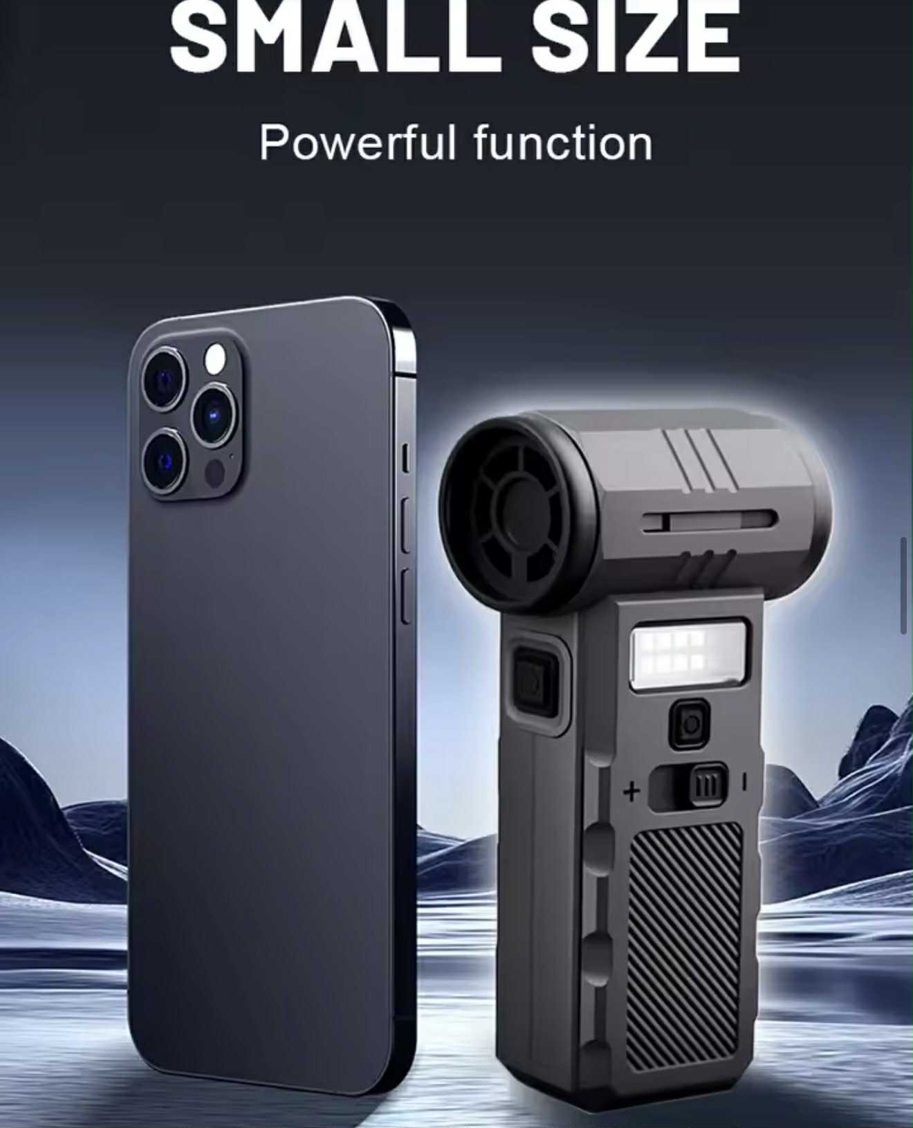 3in1 Mini Fan Blower / Vacuum / Light W/4 Nozzle | F028