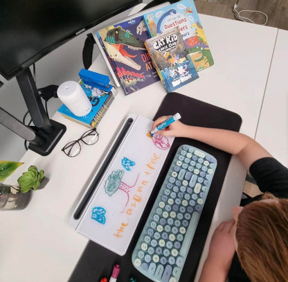 WFH Desktop Whiteboard + Storage W/2*Markers
