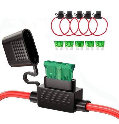 5Pack 12 AWG ATC/ATO Inline Fuse Holder