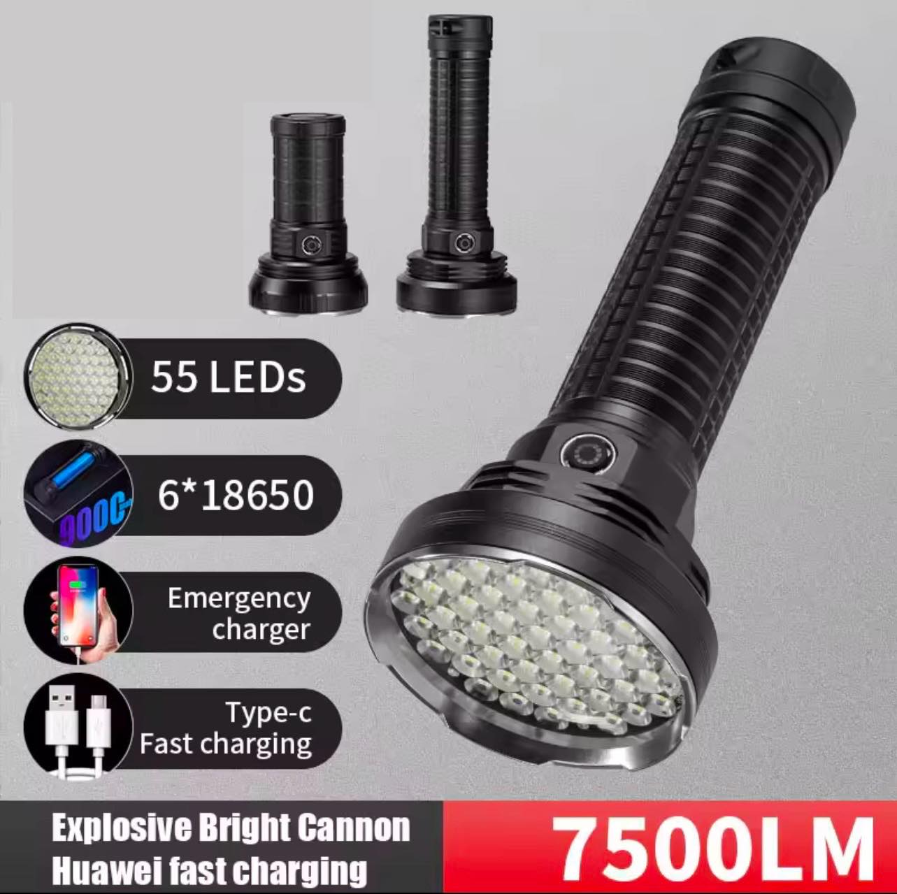 High Brightness Flashlight | W5203-1-2 | Big