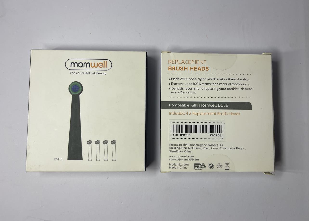 Mornwell 4 Pack Replacement Brush Heads