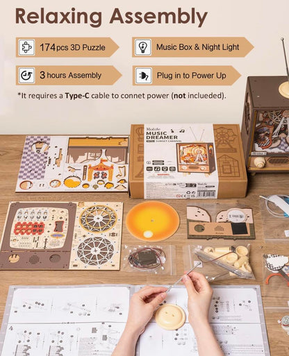 Rolife SUNSET CARNIVAL DIY 3D Model Building Kit W/LED