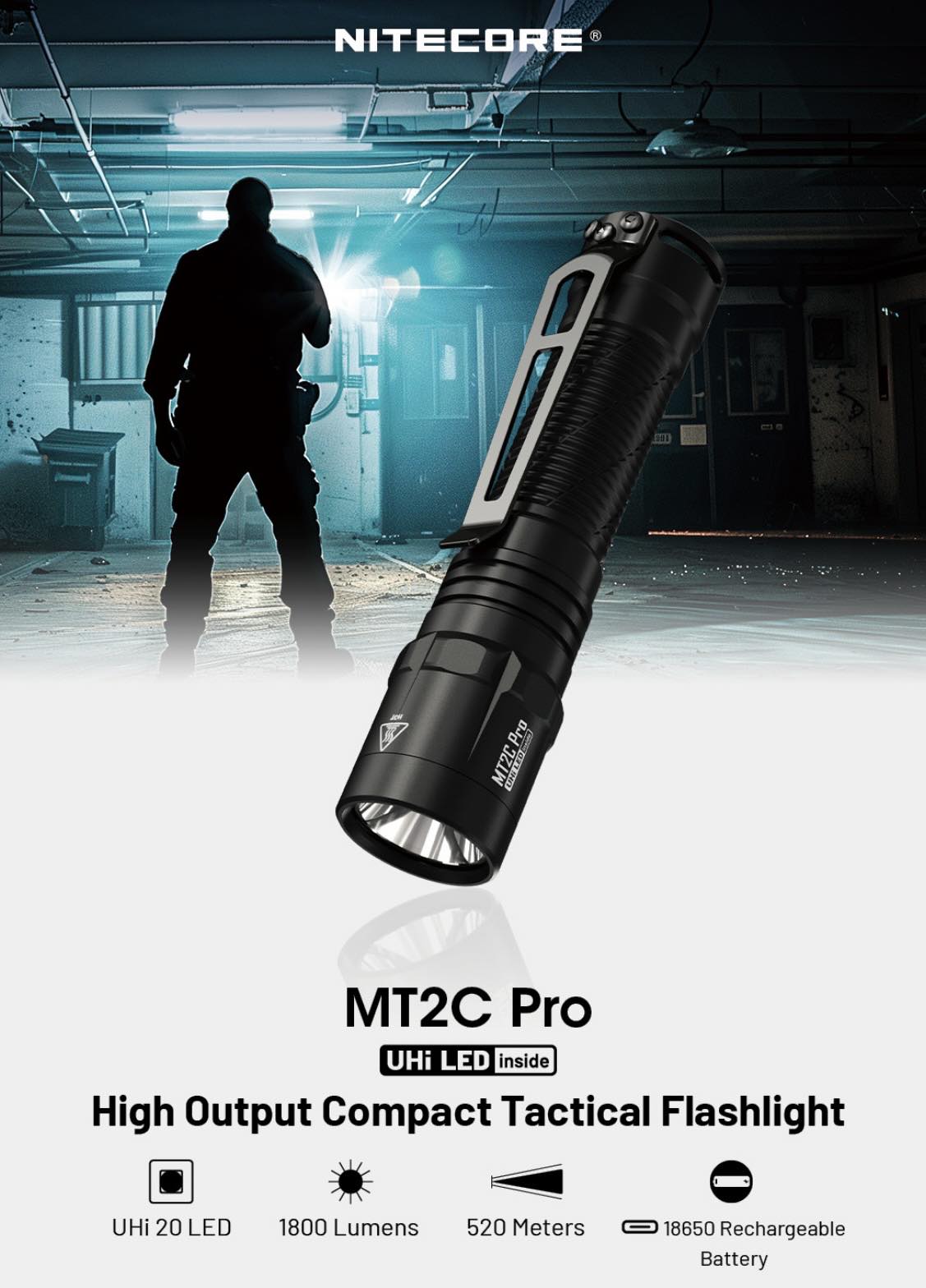 NITECORE MT2C Pro Compact Rechargeable Flashlight