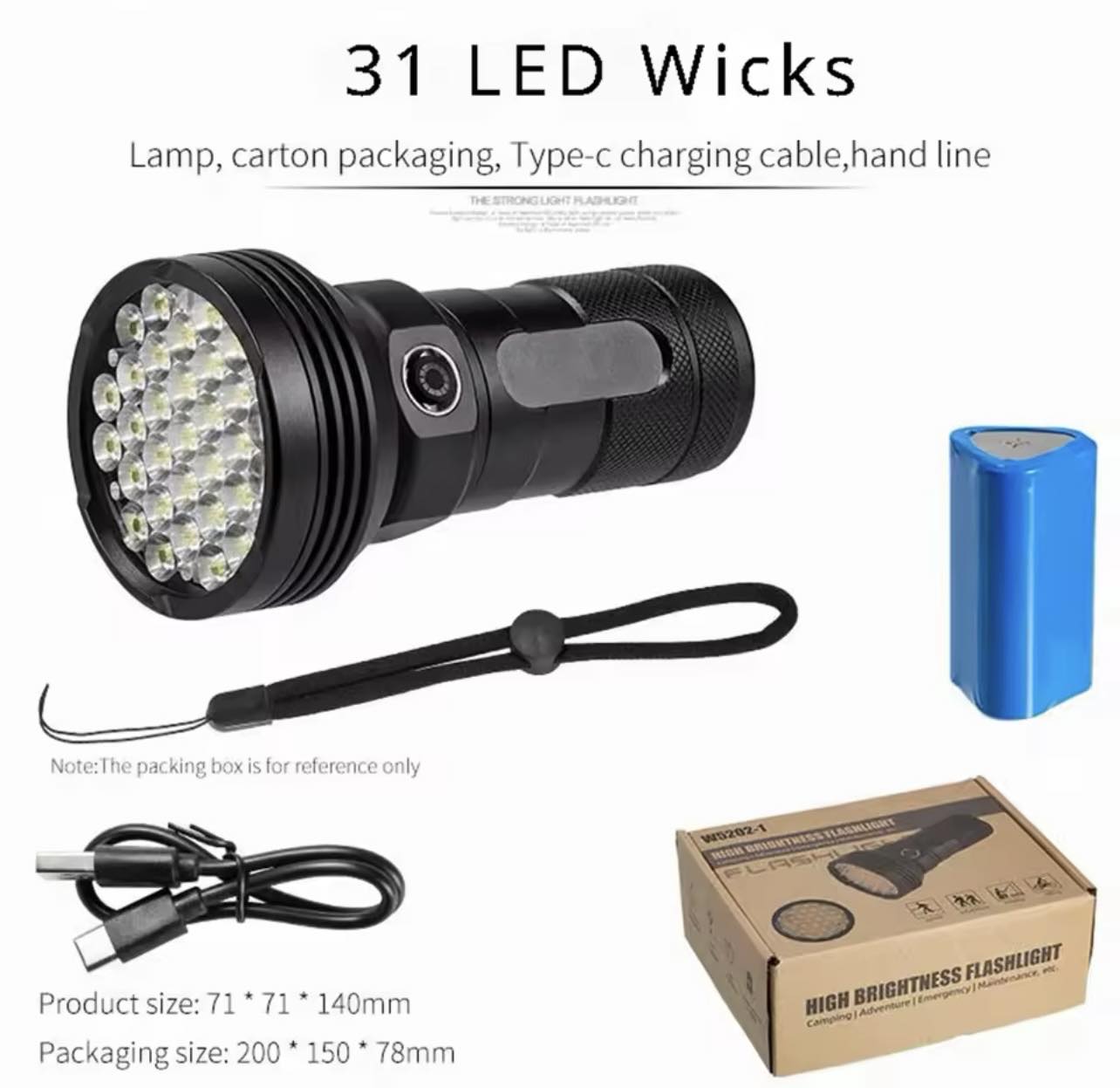 High Brightness 31 LED Flashlight | W5202-1