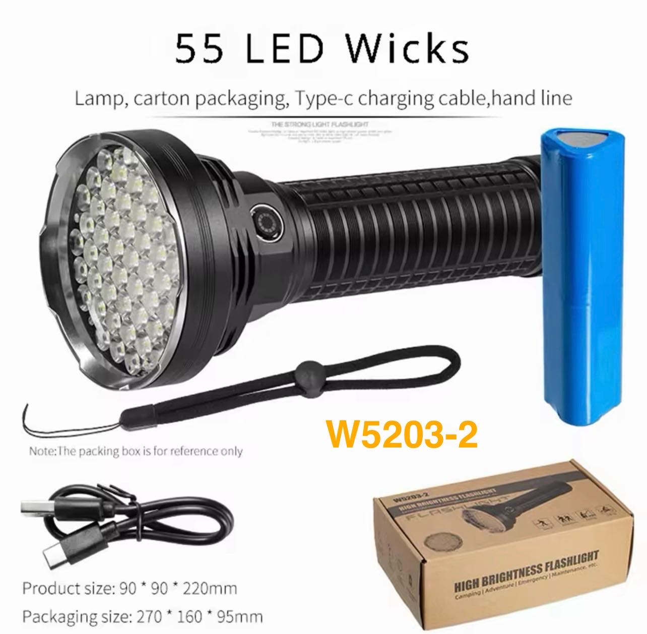 High Brightness Flashlight | W5203-1-2 | Big