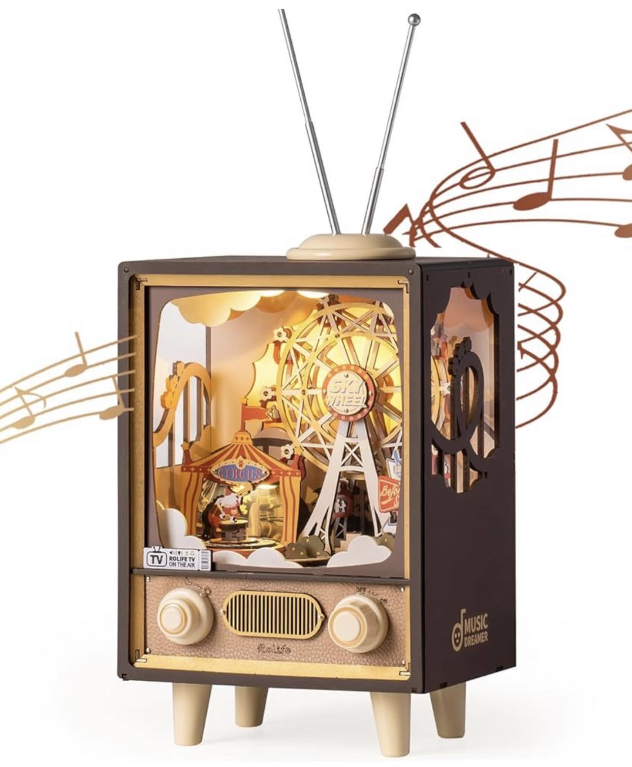 Rolife SUNSET CARNIVAL DIY 3D Model Building Kit W/LED