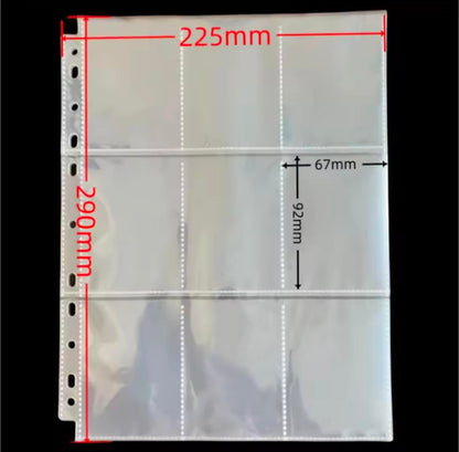 540 Pockets Gaming Card Sleeves Binder A4 Sheets