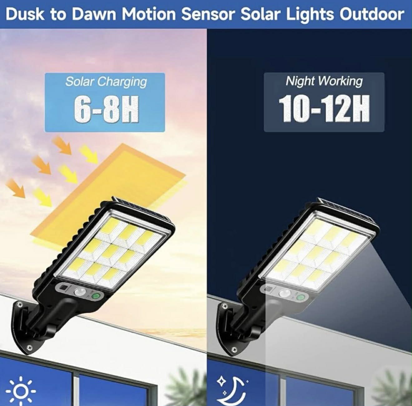 Sensor Street Lamp Outdoor Super Bright COB | 616-4