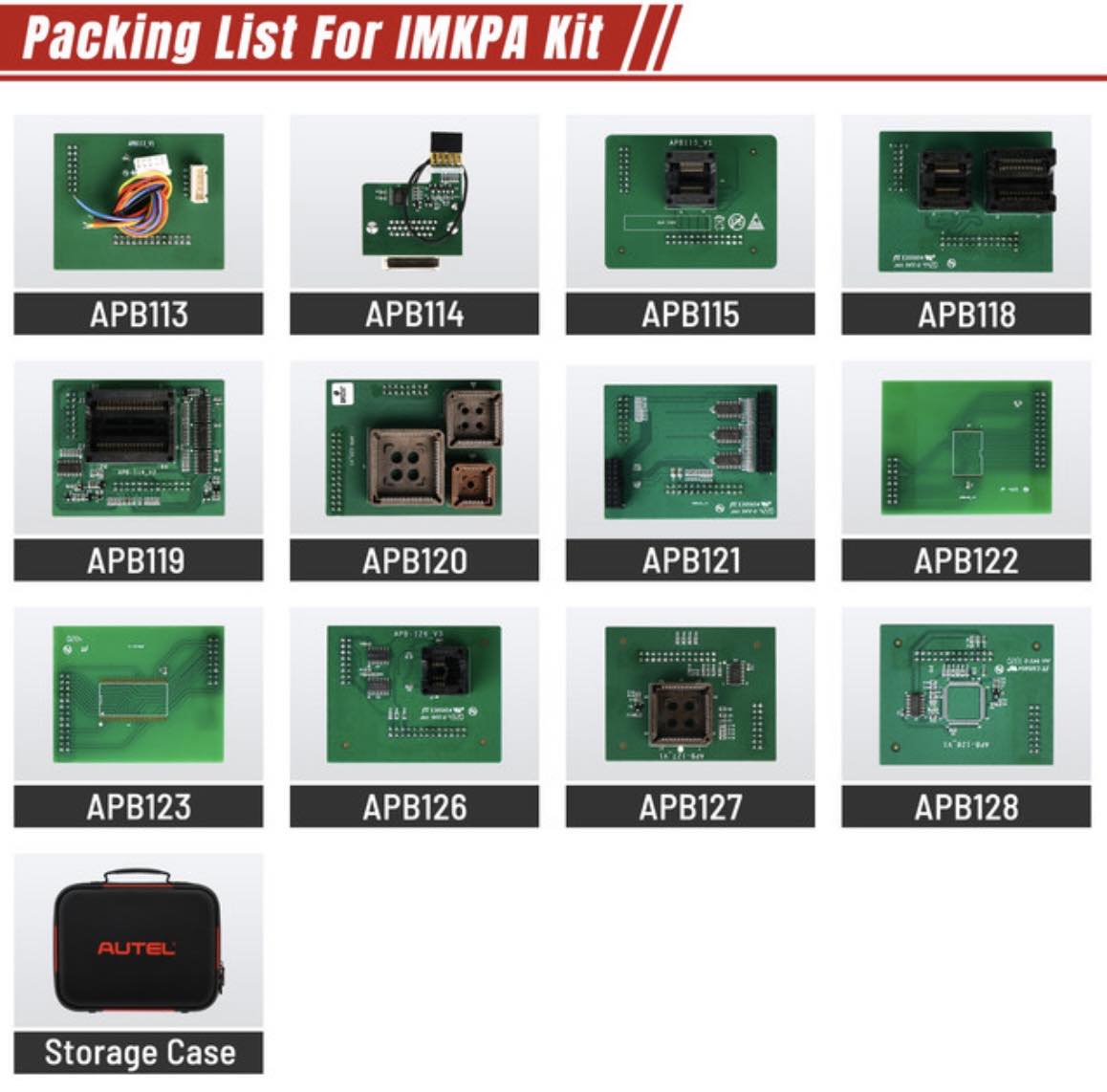 AUTEL Key Programmer Adapter Kit | IMKPA