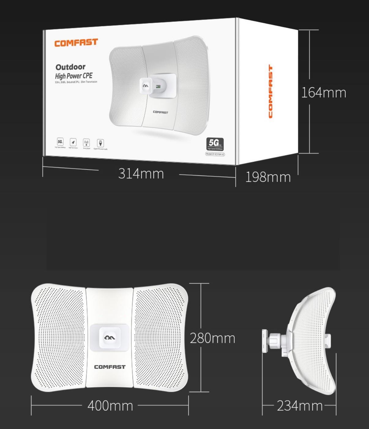 COMFAST CF-E319A V2 Long Range Wireless AP Bridge WiFi