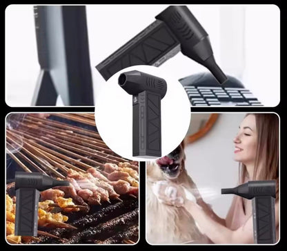 Mini Turbo Jet Fan Electric Air Duster W/Light