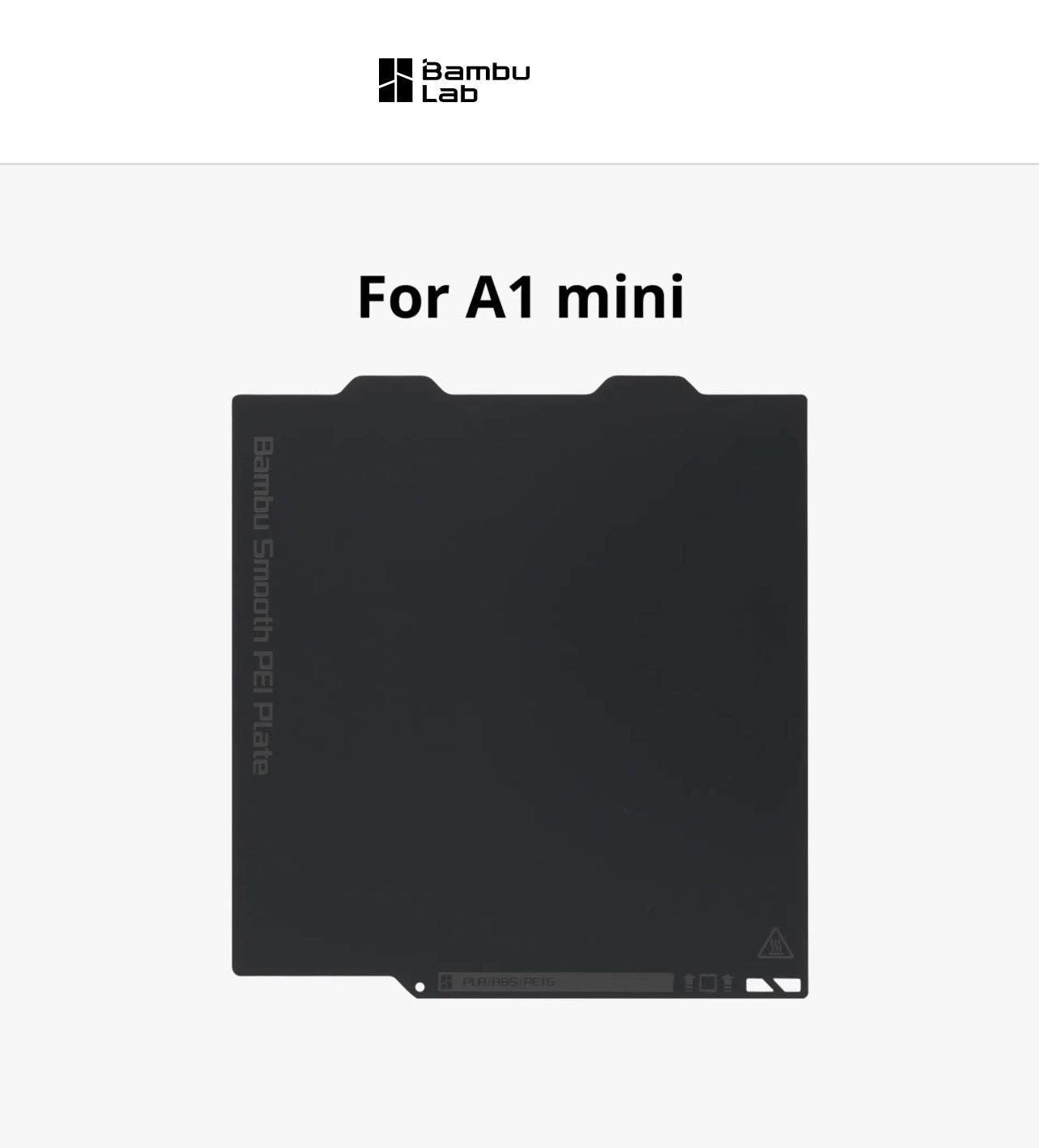 Bambu Lab Smooth PEI Plate | A1 Mini | FAP008