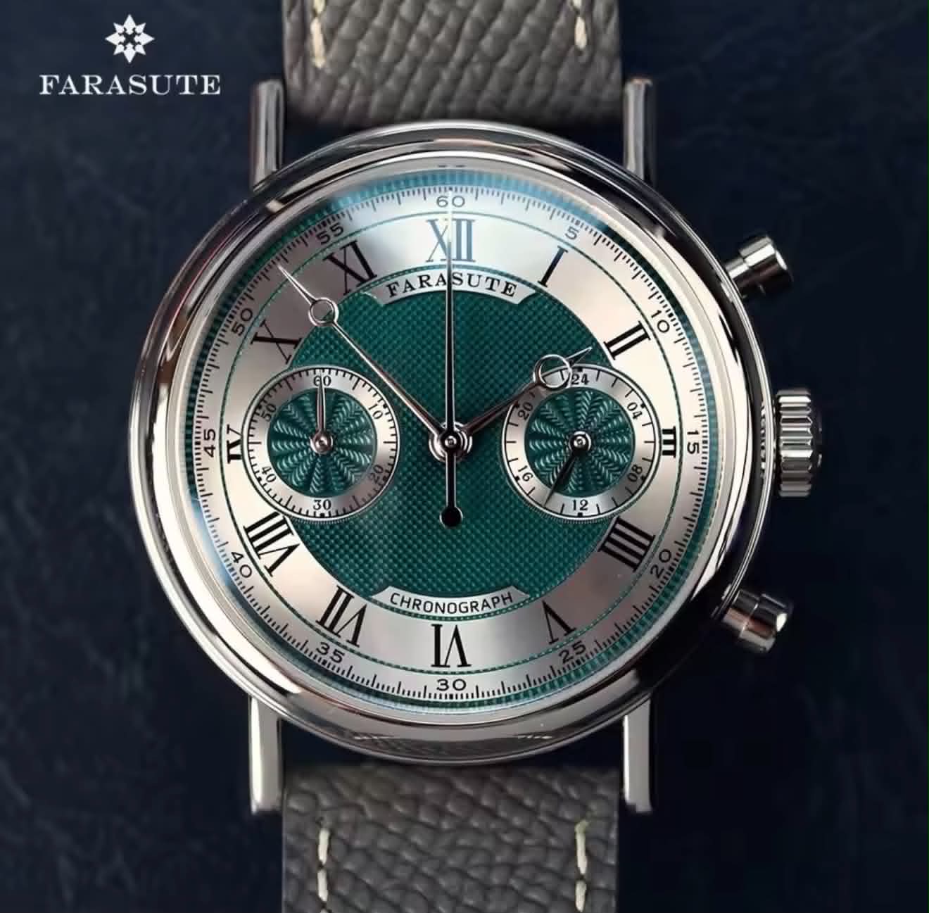 FARASUTE Men’s Retro Chronograph Watch VK64 Quartz | NL-007
