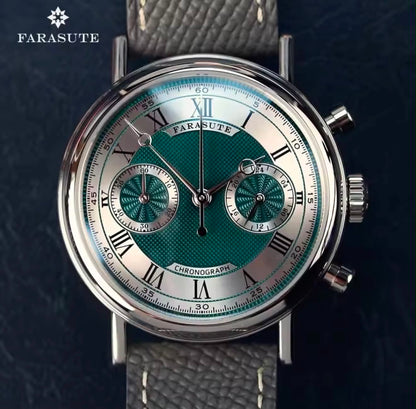 FARASUTE Men’s Retro Chronograph Watch VK64 Quartz | NL-007