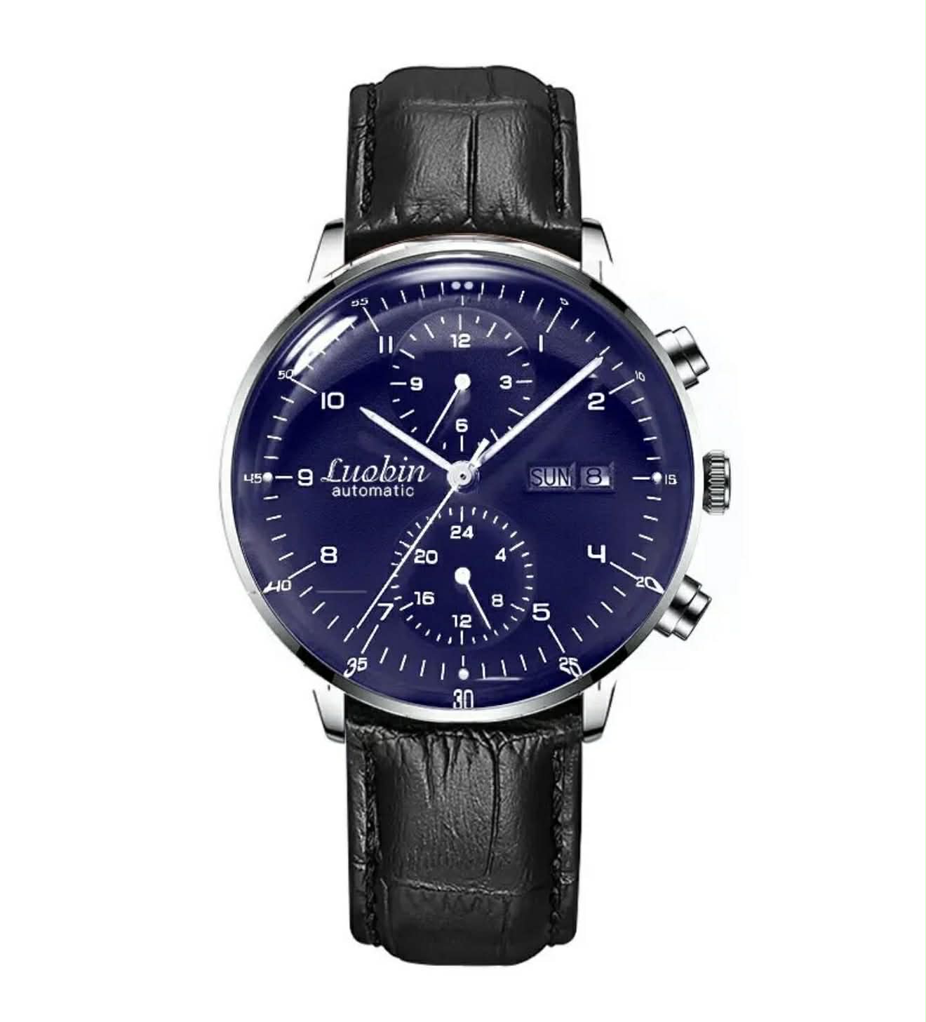 Luobin Automatic 42mm Watch W/2 Styles Strap | LB1815