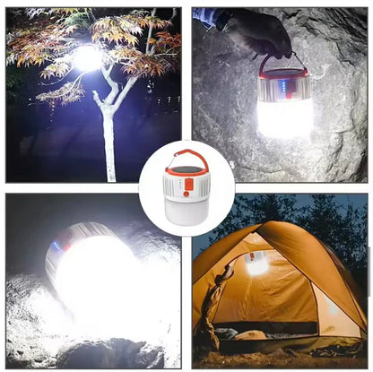 HS-V66-1 Solar Camping Lamp Rechargeable W/Hook