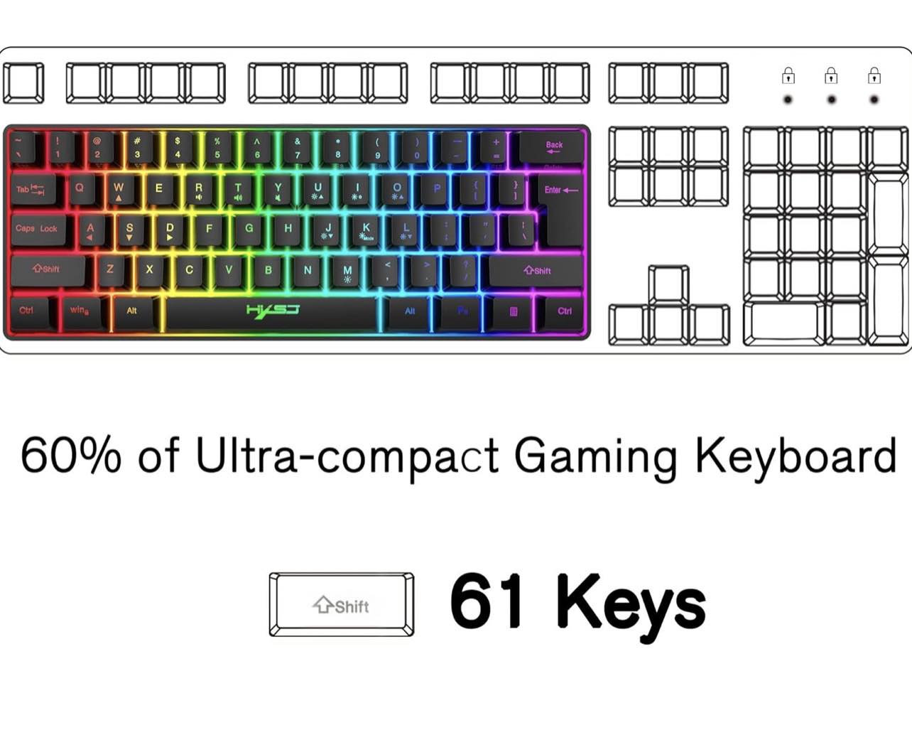 V700 Wired RGB Streamer Keyboard