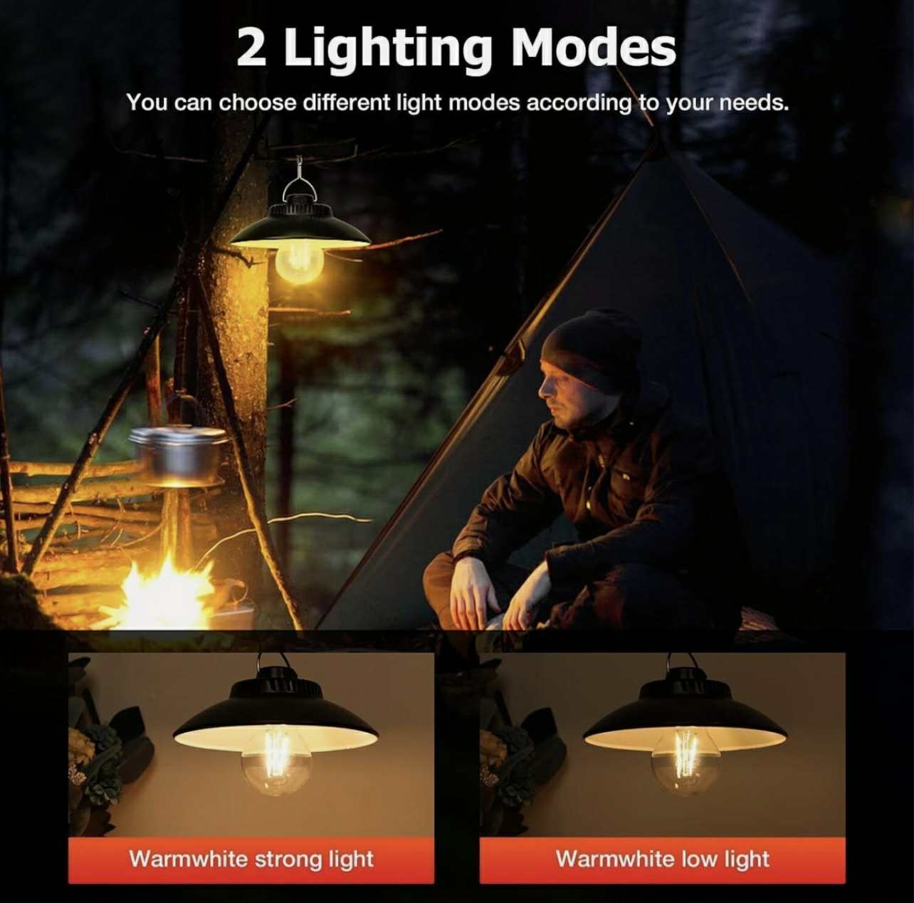 Rechargeable Retro LED Camping Light Outdoor Tent | LY11B