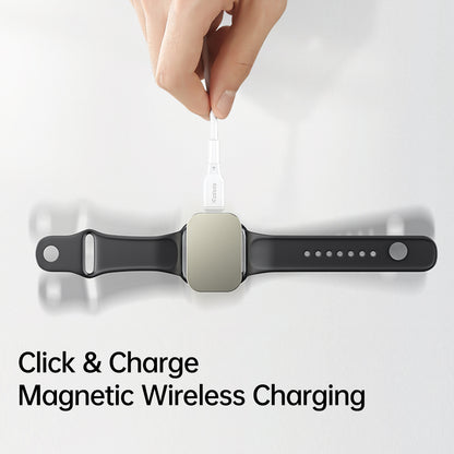 MCDODO Wireless Charger for Apple Watch USB-C Fast Charging Magnetic Travel Charger