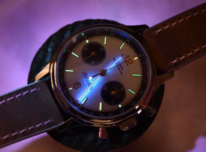 SUGESS 38mm Panda Chrono Heritage Mechanical Watch Hand Winding
