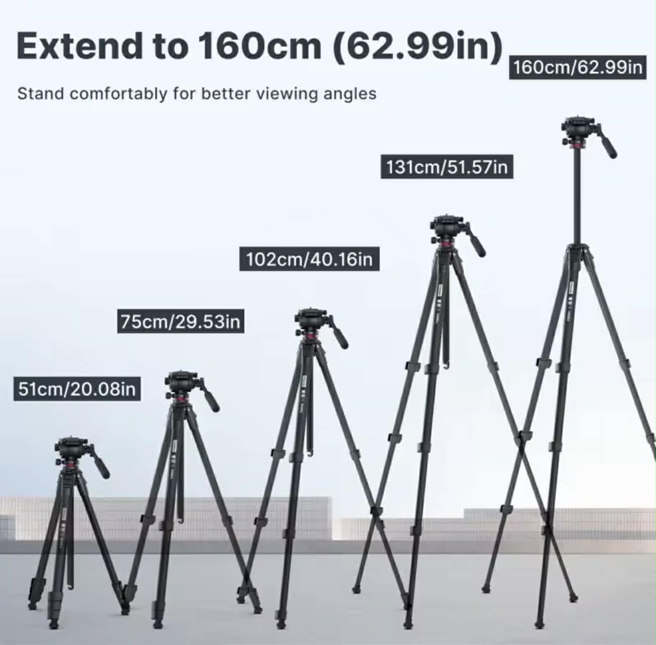 ULANZI OMBRA Xiang Video Travel Tripod | ULZ-3030 | DSLR Camera Smartphone