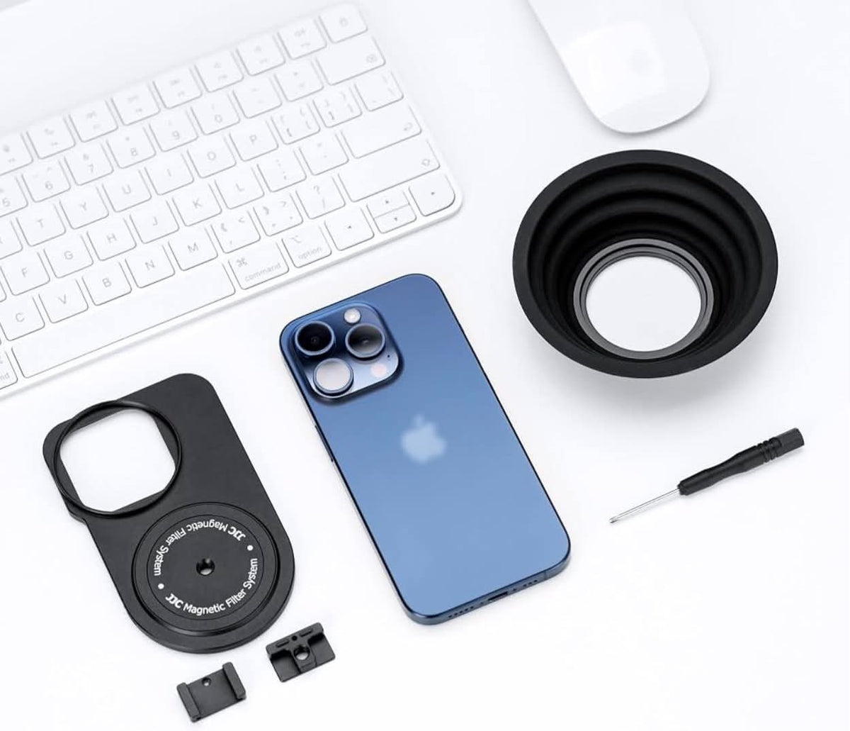 JJC Magnetic Lens 49mm Filter Mount Adapter Kit | iPhone | JJC MFS-IPM