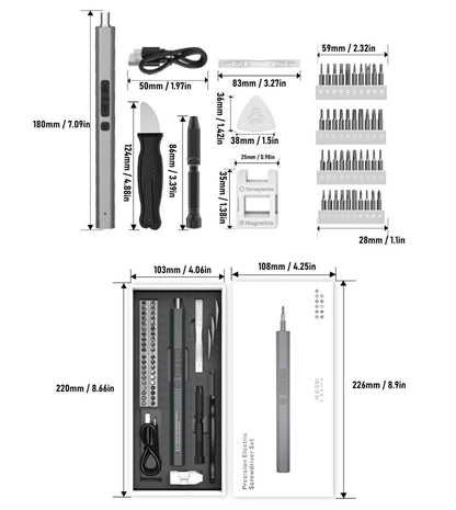 50-in-1 Cordless Precision Magnetic Electric Screwdriver Set