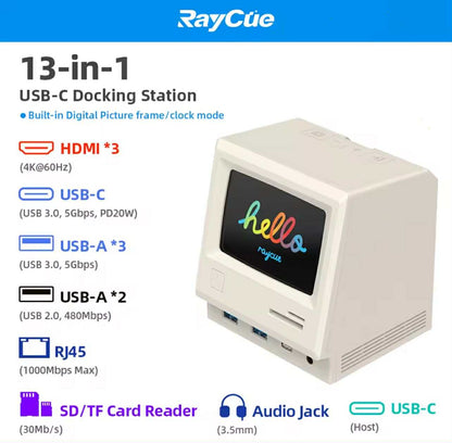 RayCue 128K SE USB-C Docking Station