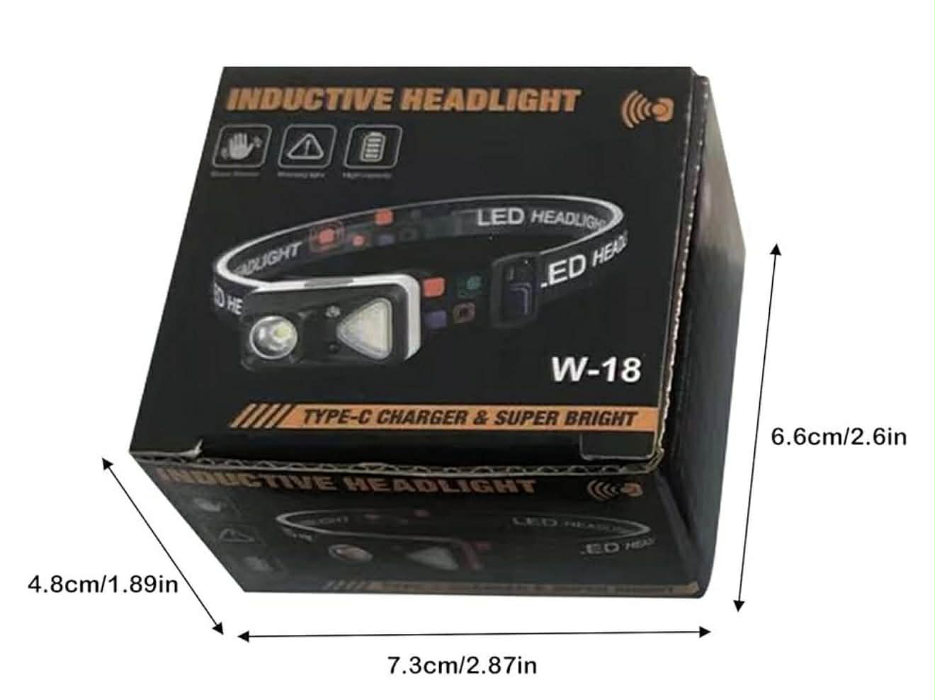 Inductive LED Super Bright Rechargeable Headlamp | W-18
