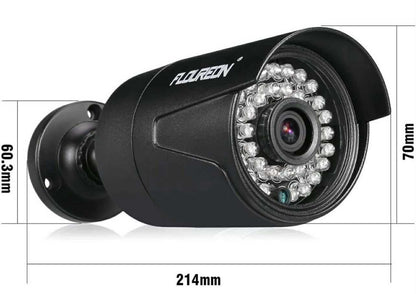 FLOUREON 8CH Security Surveillance DVR System + 4 Pack CCTV Camera W/1TB HDD