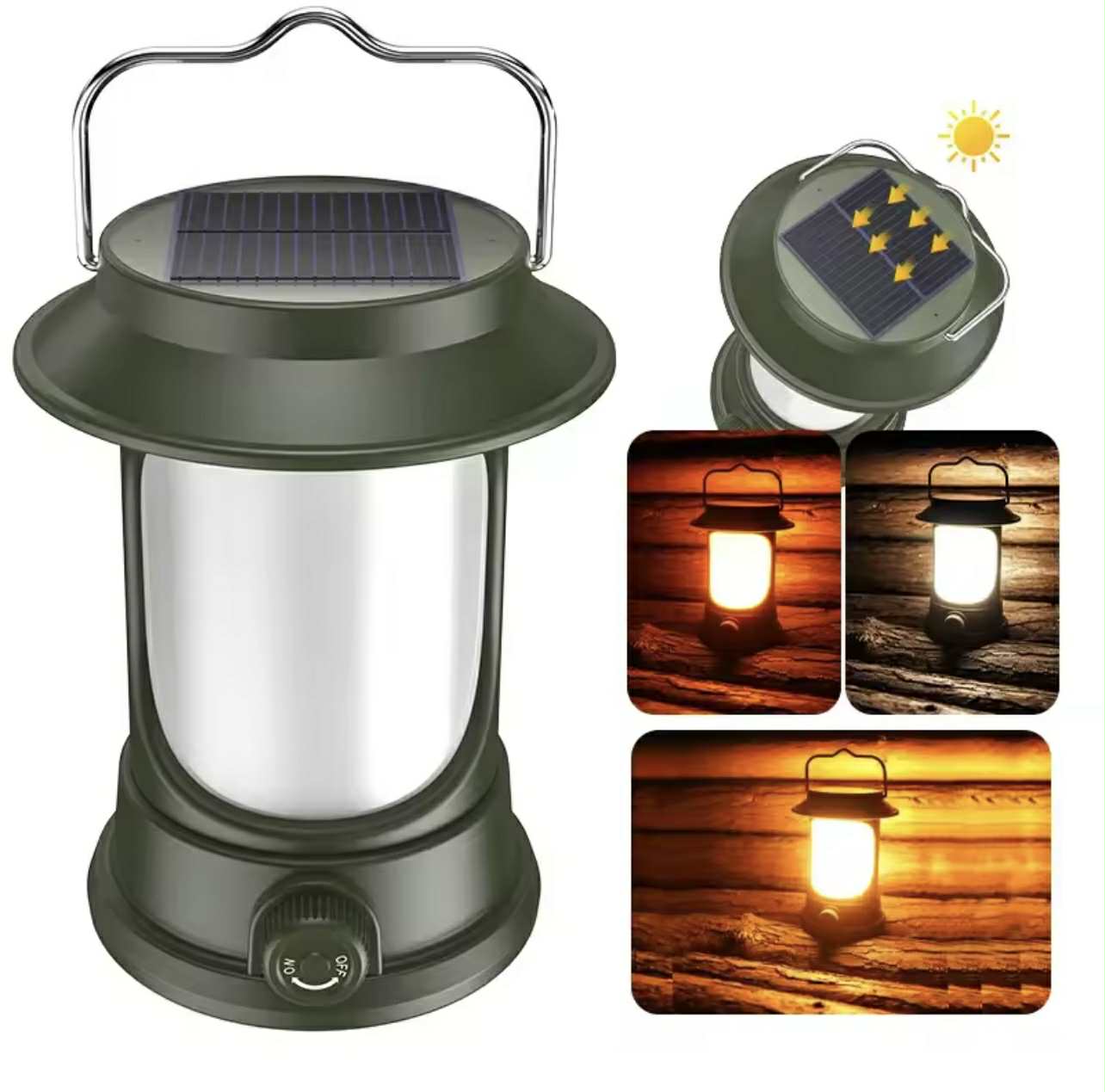 Portable Dual Solar/USB Camping LED Lantern | LY17
