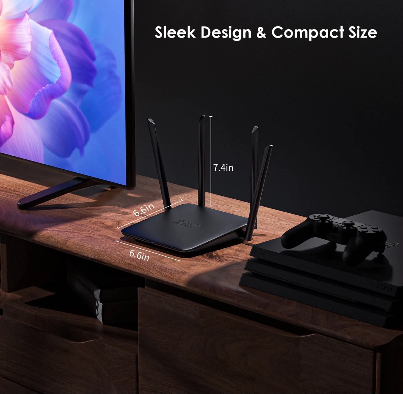 WAVLINK BE3600 WiFi 7 Dual Band Gigabit Mesh Gaming Router