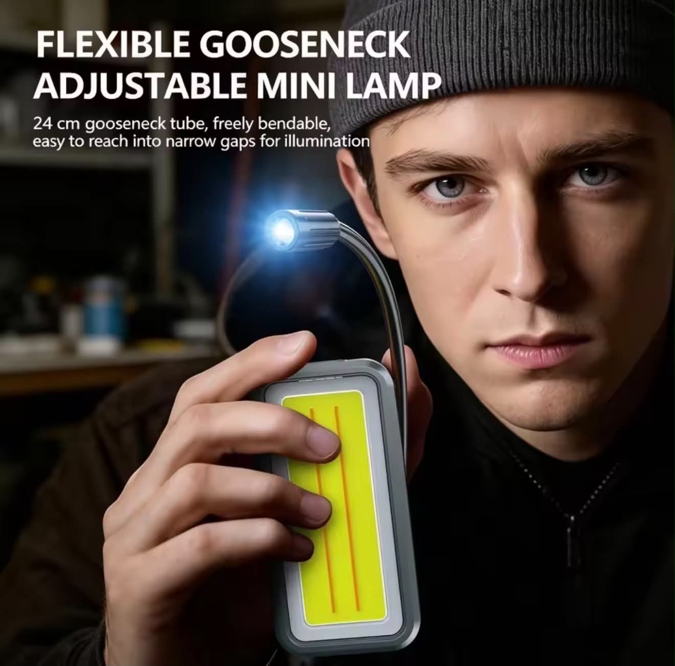 Flexible Gooseneck LED Work Light W/Magnet Hook & Clip | KXK-K5