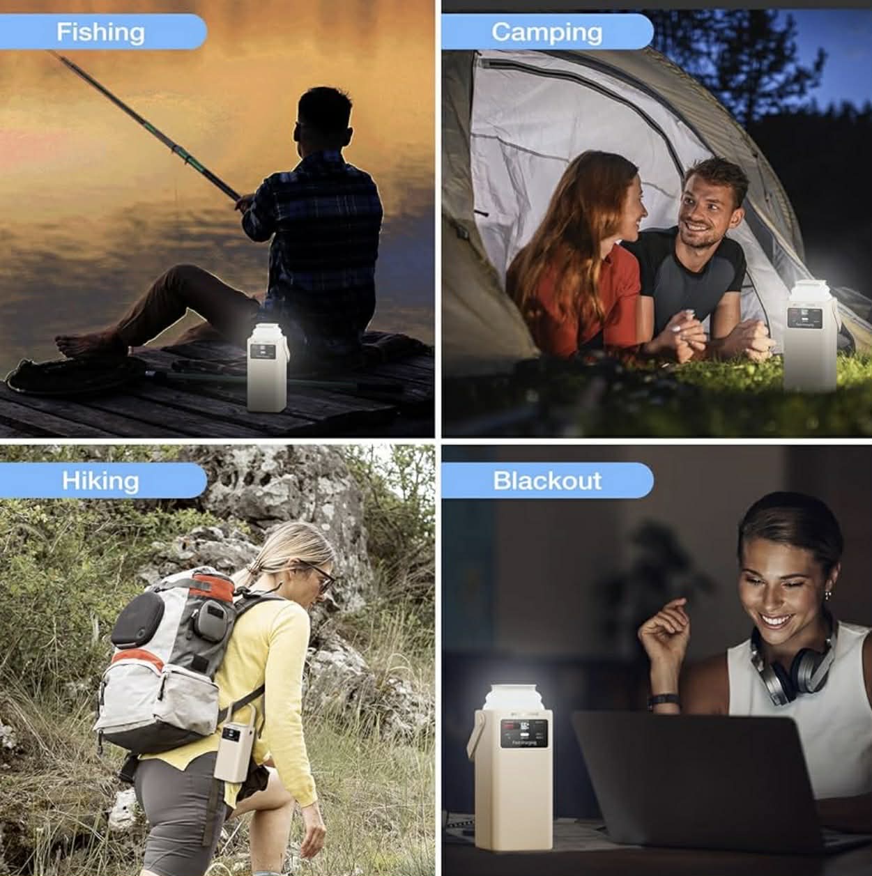 4in1 Power Station 20000mAh PD Fast Charge W/Built-in Cable | AS47