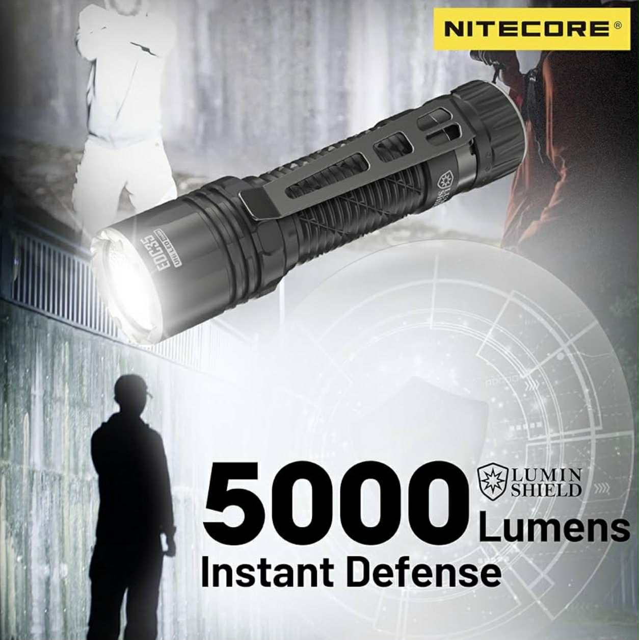 NITECORE Lumin Shield EDC35 5000LM Torch