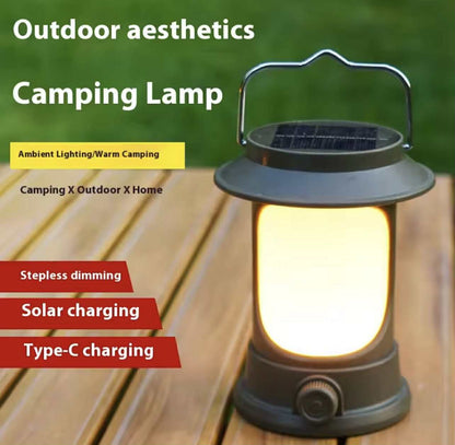 Portable Dual Solar/USB Camping LED Lantern | LY17