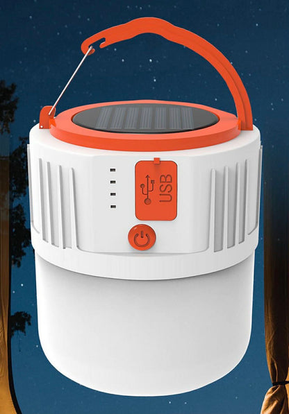 HS-V66-1 Solar Camping Lamp Rechargeable W/Hook