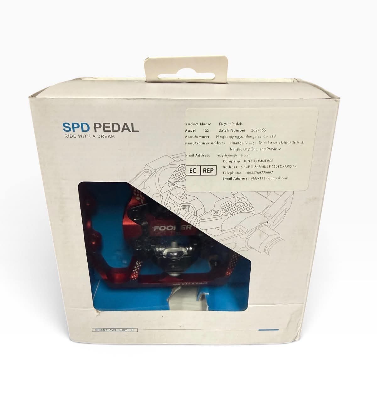 FOOKER FK-155 MTB Pedals W/Clipless Pedal