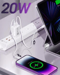 20W USB C Fast Charger 2-Port PD USB-C Wall Plug with Fast Charging