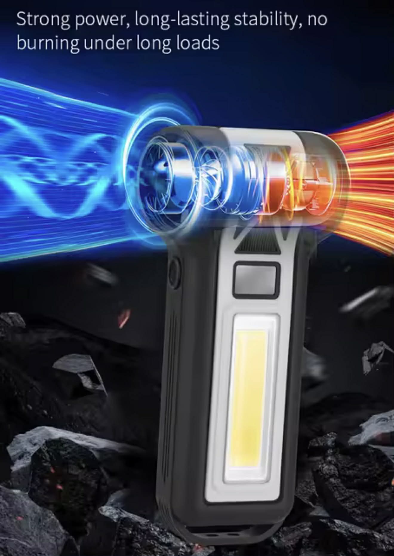 High-Speed Turbo Fan Vacuum Cleaner W/LED Lights | F040-2