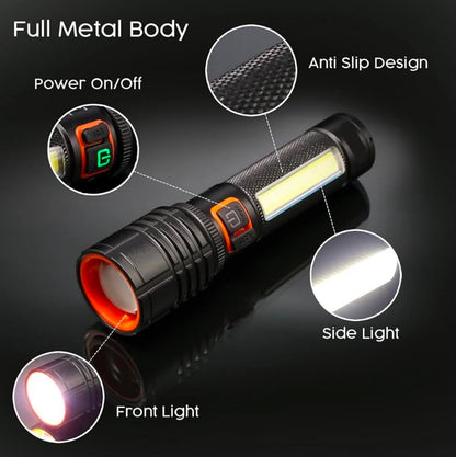 Power Style White Laser + COB Torch | PS-LED+COB-GB