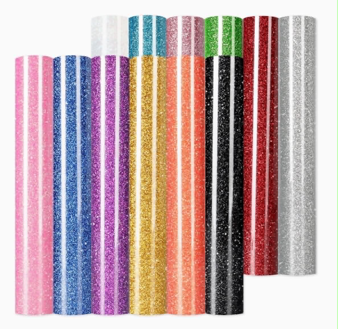 HTVRONT Glitter Heat Transfer Vinyl - 13 Sheets 12" x 10"