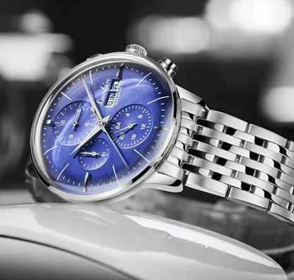 Luobin Automatic 42mm Watch W/2 Styles Strap | LB1815