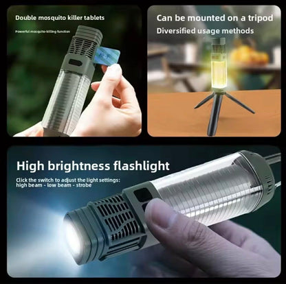 Mosquito Control Flashlight W/Mosquito Tablets & Tripod | SJ-016