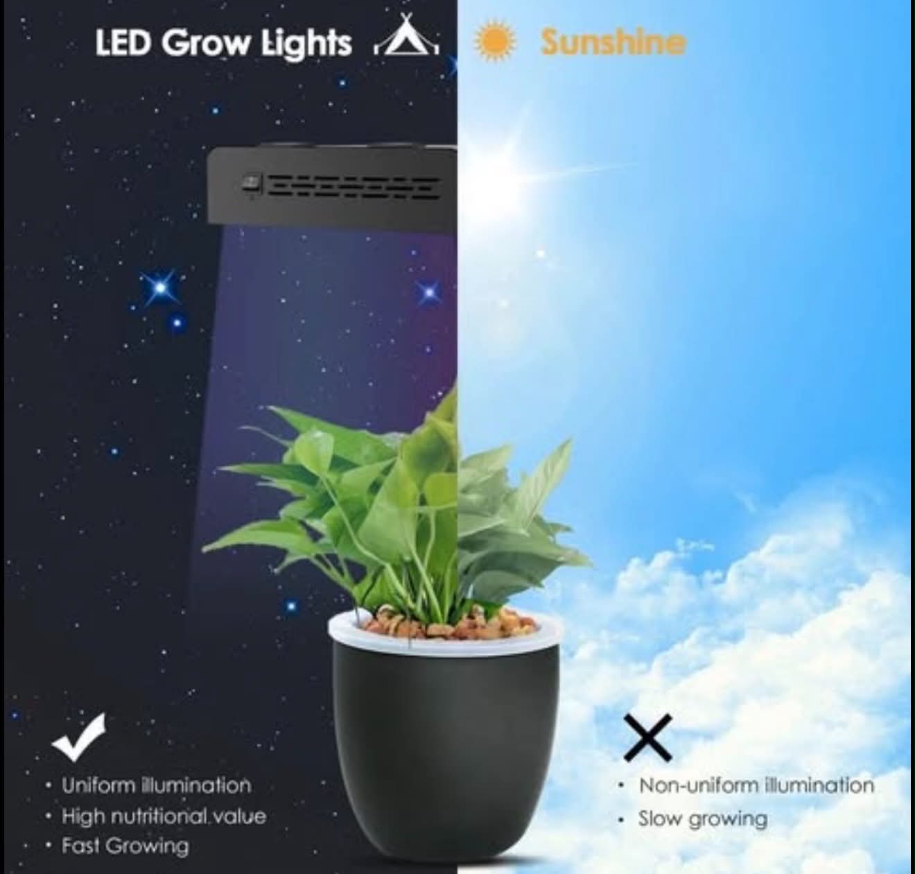 MARS HYDRO ECO 600W 120LED Grow Light Full Spectrum